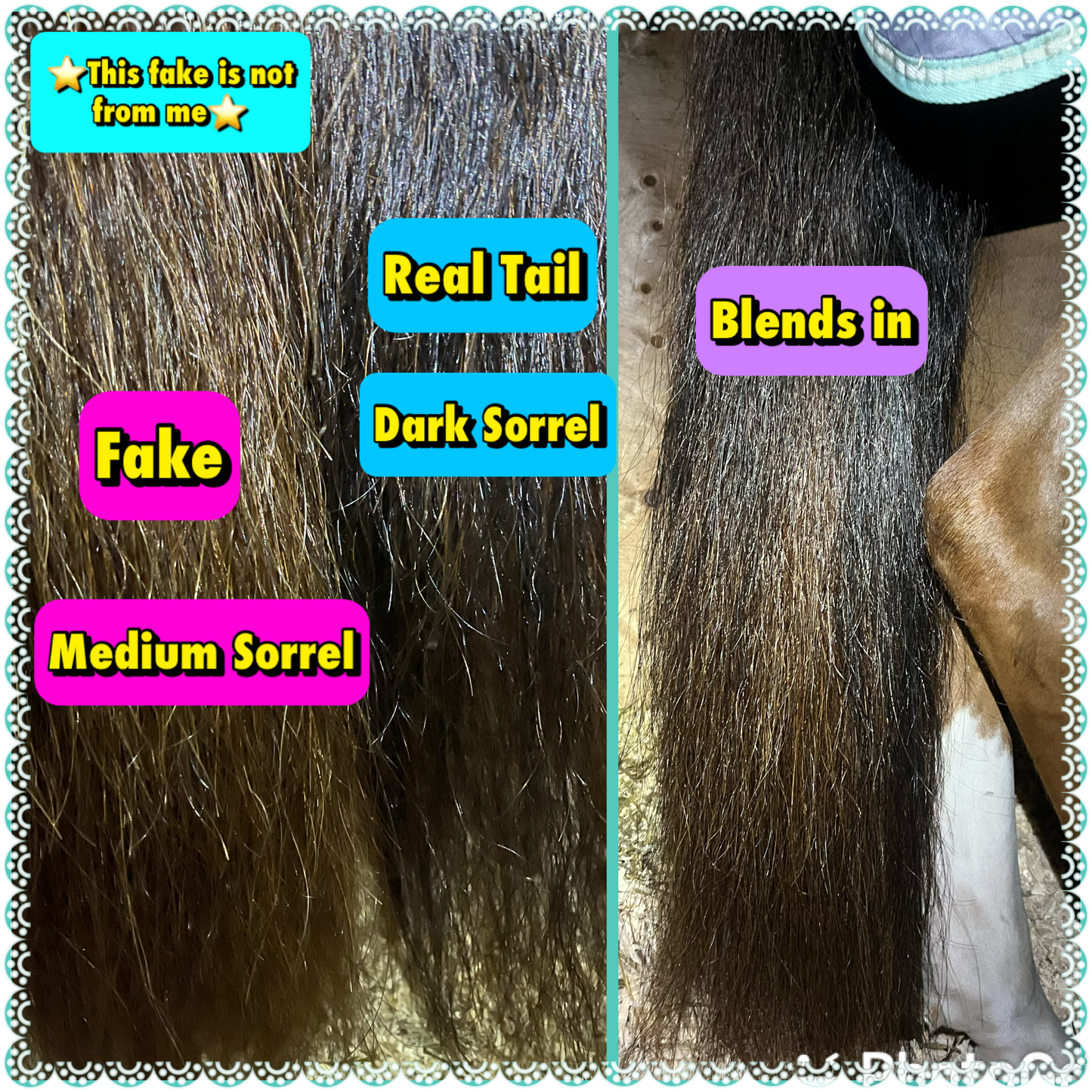 NATURAL LOOP FAKE TAILS. Real Horse Hair. Free Cover Bag, Pom Pom, Bridle Charm, Loop Charm. $99.99 - $550