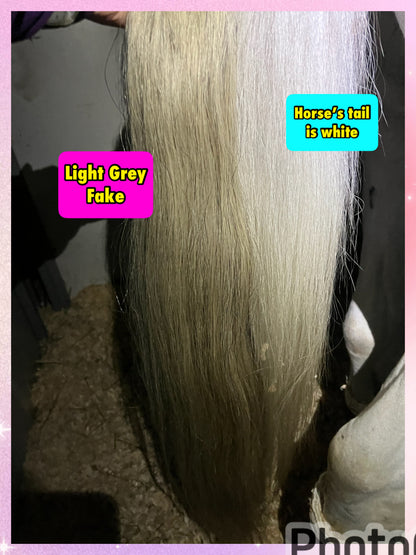 NATURAL LOOP FAKE TAILS. Real Horse Hair. Free Cover Bag, Pom Pom, Bridle Charm, Loop Charm. $99.99 - $550