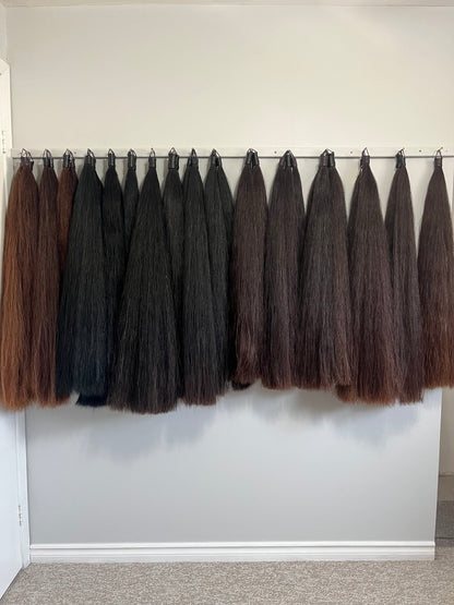 KNOB TOP Fake Tails 1/2 Pound. Real Horse Hair. Free Cover Bag, Pom Pom, Bridle Charm, Loop Charm. $99.99 - $125