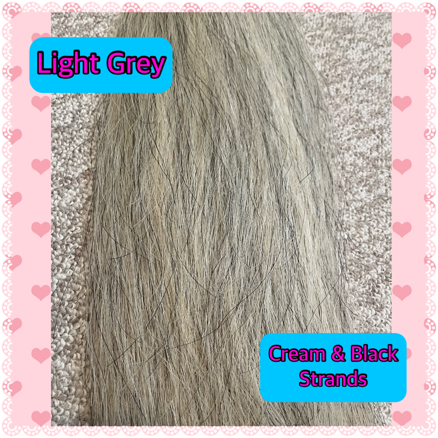 NATURAL LOOP FAKE TAILS. Real Horse Hair. Free Cover Bag, Pom Pom, Bridle Charm, Loop Charm. $99.99 - $550
