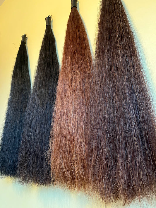 KNOB TOP Fake Tails 1 Pound. Real Horse Hair. Free Cover Bag, Pom Pom, Free Bridle Charm, Loop Charm. $180