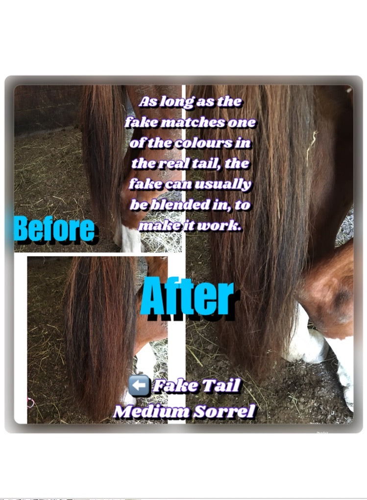 KNOB TOP Fake Tails 1 Pound. Real Horse Hair. Free Cover Bag, Pom Pom, Free Bridle Charm, Loop Charm. $180