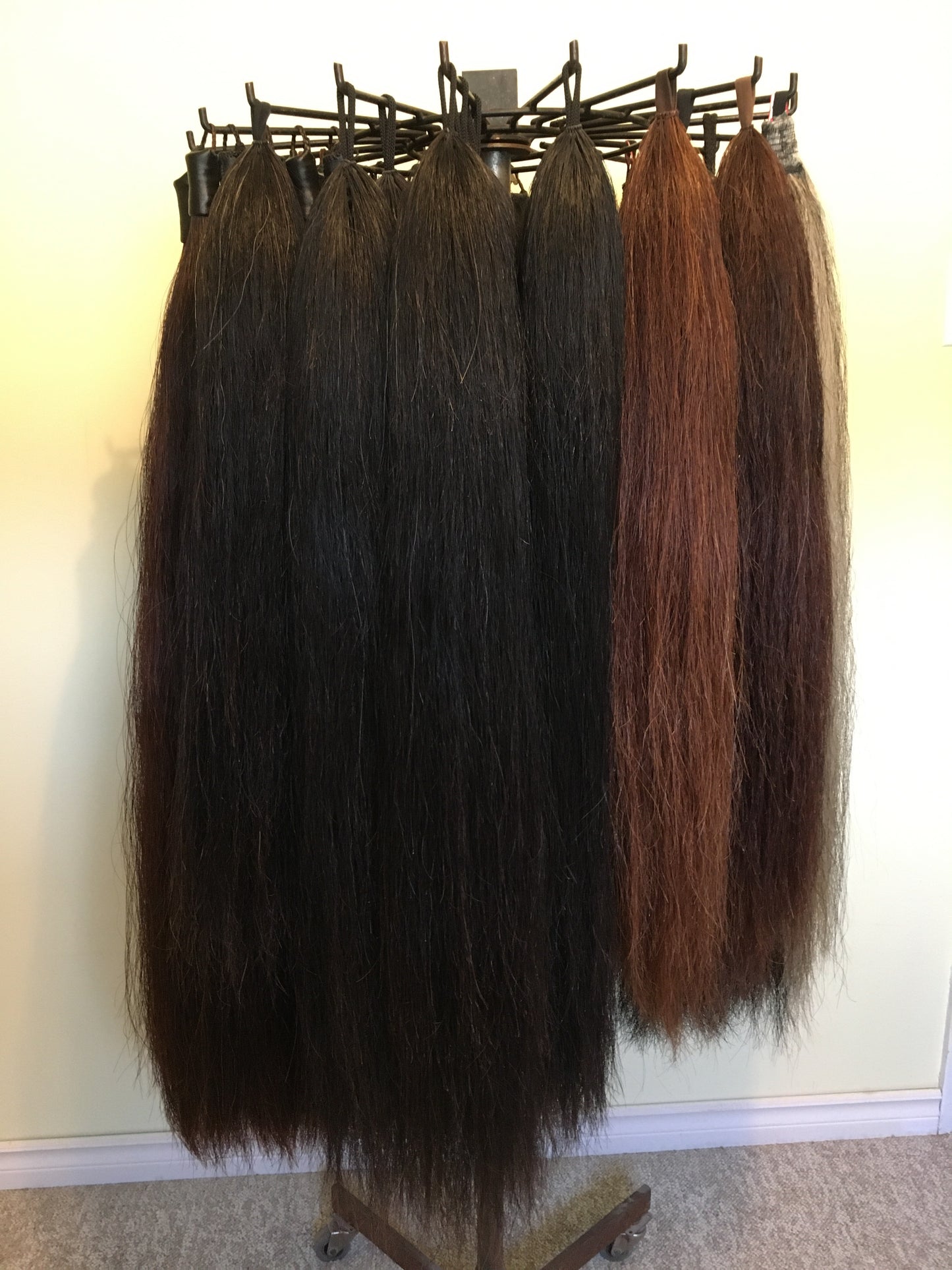 NATURAL LOOP FAKE TAILS. Real Horse Hair. Free Cover Bag, Pom Pom, Bridle Charm, Loop Charm. $99.99 - $550