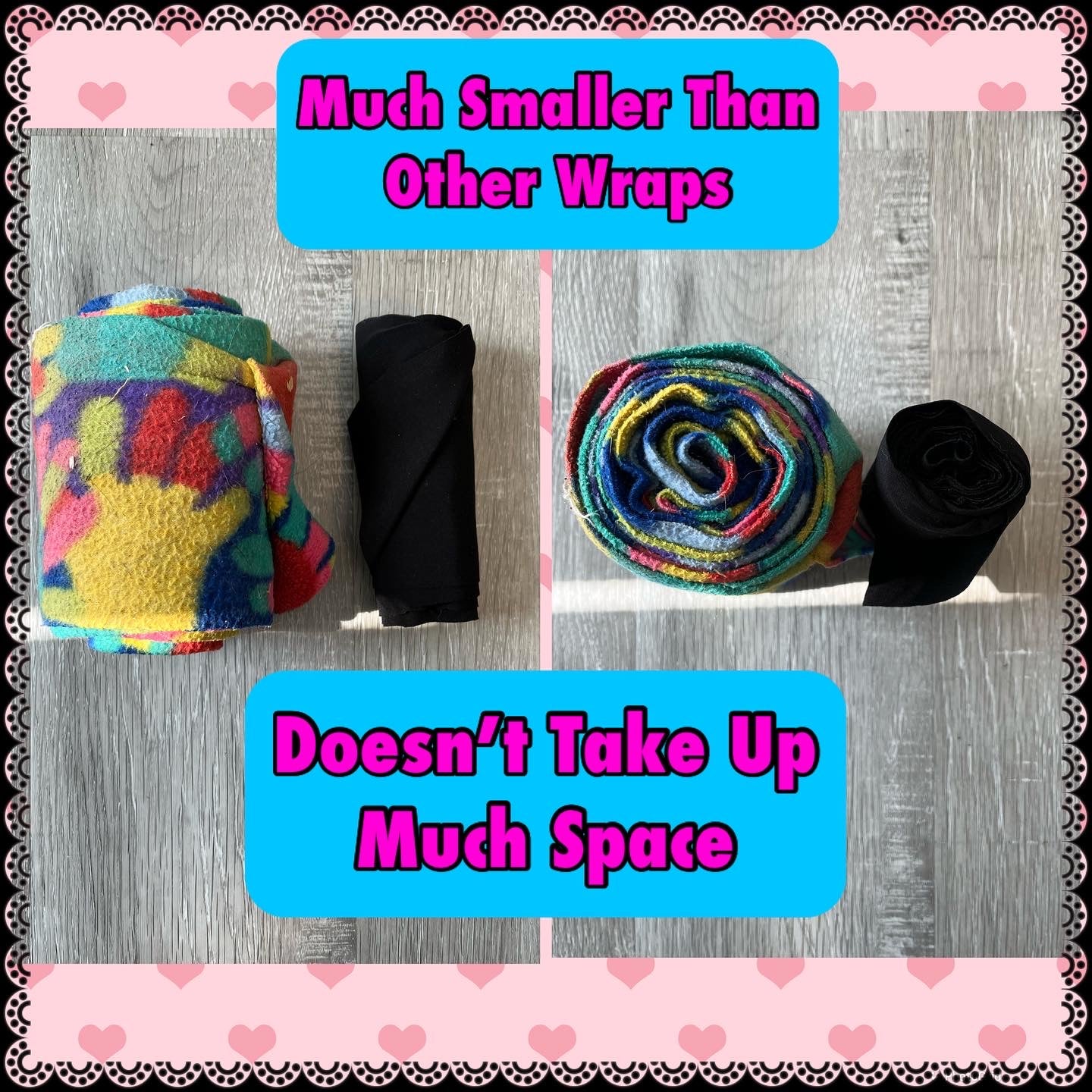 TAIL WRAPS *SOME MATCH THE SLINKY PRINTS*
