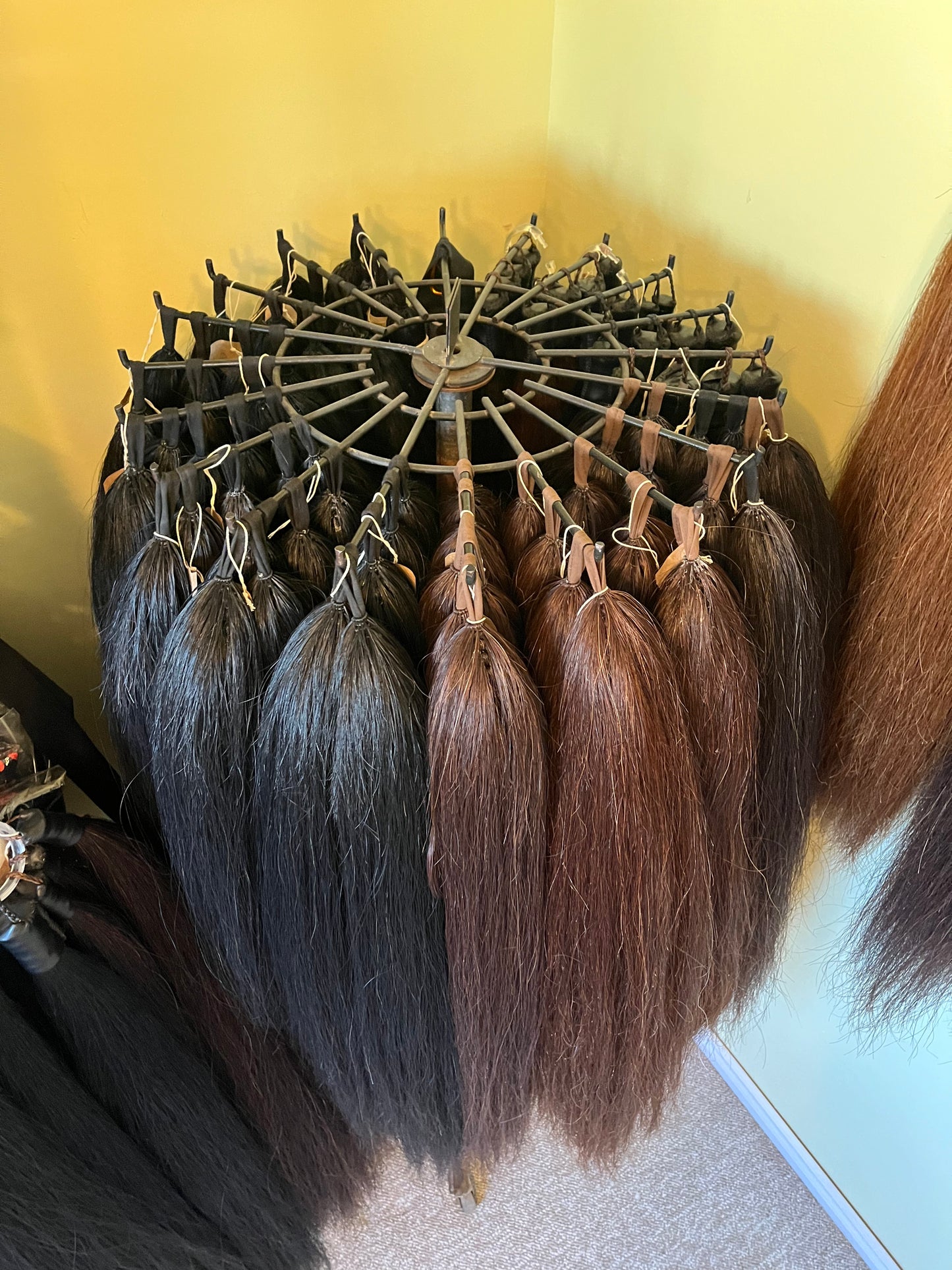 NATURAL LOOP FAKE TAILS. Real Horse Hair. Free Cover Bag, Pom Pom, Bridle Charm, Loop Charm. $99.99 - $550