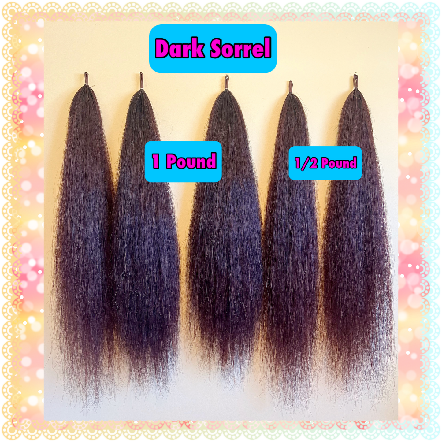 NATURAL LOOP FAKE TAILS. Real Horse Hair. Free Cover Bag, Pom Pom, Bridle Charm, Loop Charm. $99.99 - $550