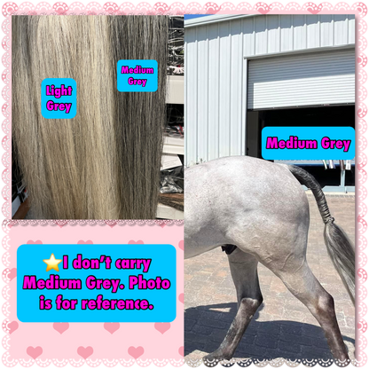 NATURAL LOOP FAKE TAILS. Real Horse Hair. Free Cover Bag, Pom Pom, Bridle Charm, Loop Charm. $99.99 - $550