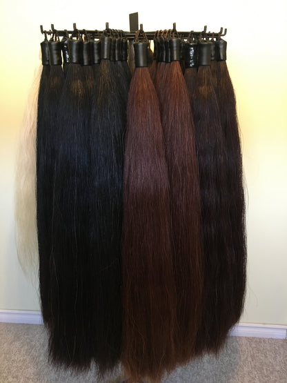 KNOB TOP Fake Tails 1/2 Pound. Real Horse Hair. Free Cover Bag, Pom Pom, Bridle Charm, Loop Charm. $99.99 - $125