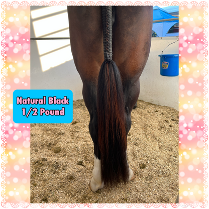 KNOB TOP Fake Tails 1/2 Pound. Real Horse Hair. Free Cover Bag, Pom Pom, Bridle Charm, Loop Charm. $99.99 - $125