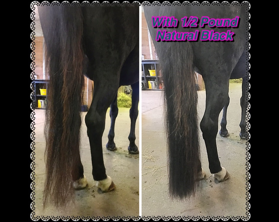 KNOB TOP Fake Tails 1/2 Pound. Real Horse Hair. Free Cover Bag, Pom Pom, Bridle Charm, Loop Charm. $99.99 - $125