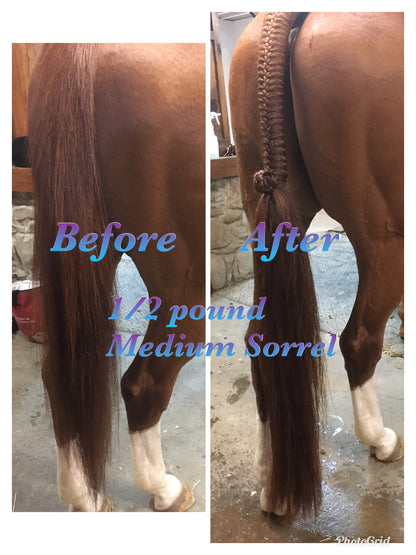 KNOB TOP Fake Tails 1/2 Pound. Real Horse Hair. Free Cover Bag, Pom Pom, Bridle Charm, Loop Charm. $99.99 - $125