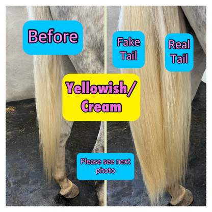 NATURAL LOOP FAKE TAILS. Real Horse Hair. Free Cover Bag, Pom Pom, Bridle Charm, Loop Charm. $99.99 - $550
