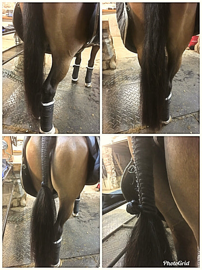 KNOB TOP Fake Tails 1 Pound. Real Horse Hair. Free Cover Bag, Pom Pom, Free Bridle Charm, Loop Charm. $180