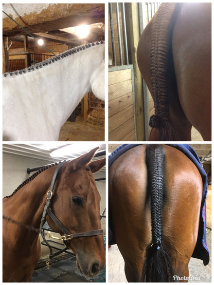 BRAIDING* Tutorials posted on the Facebook page: Katie’s Horse Care Supply (old), and Katie’s Horse Care Supply 2.0 (new). Instagram: Katie’s Horse Care Supply
