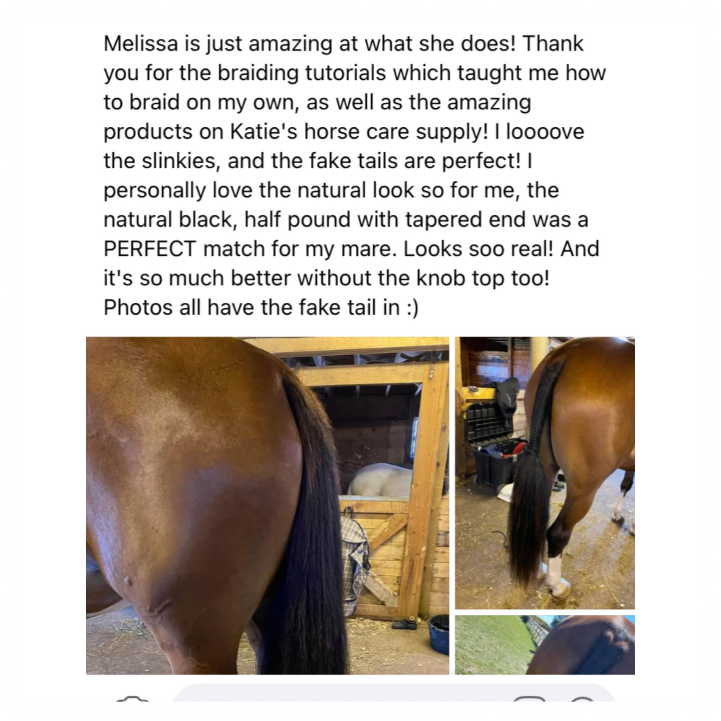 NATURAL LOOP FAKE TAILS. Real Horse Hair. Free Cover Bag, Pom Pom, Bridle Charm, Loop Charm. $99.99 - $550