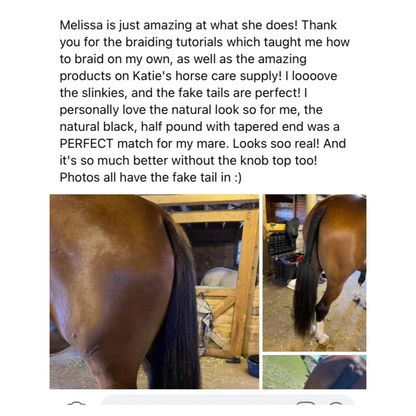 NATURAL LOOP FAKE TAILS. Real Horse Hair. Free Cover Bag, Pom Pom, Bridle Charm, Loop Charm. $99.99 - $550