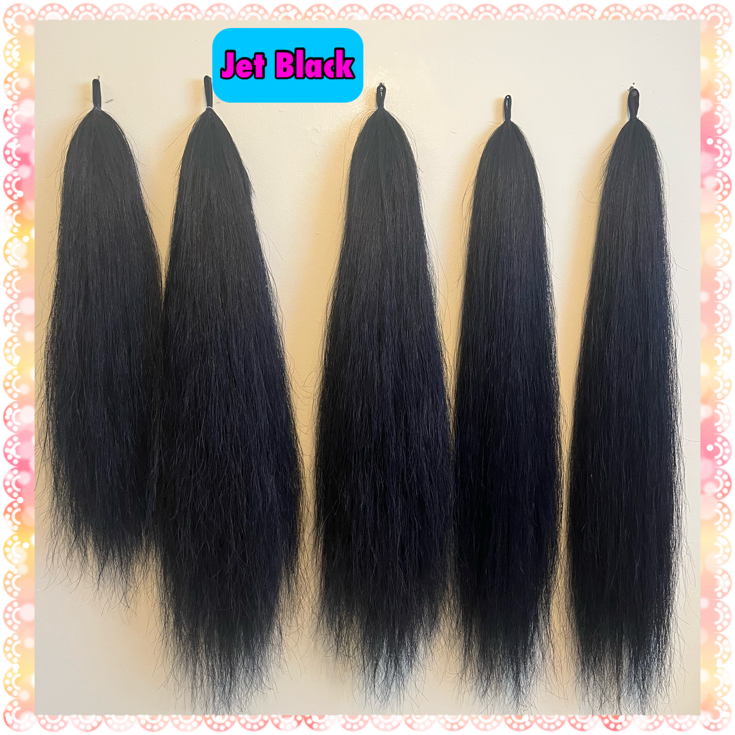 NATURAL LOOP FAKE TAILS. Real Horse Hair. Free Cover Bag, Pom Pom, Bridle Charm, Loop Charm. $99.99 - $550