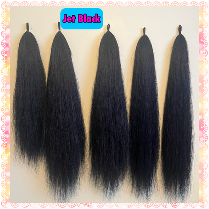 NATURAL LOOP FAKE TAILS. Real Horse Hair. Free Cover Bag, Pom Pom, Bridle Charm, Loop Charm. $99.99 - $550
