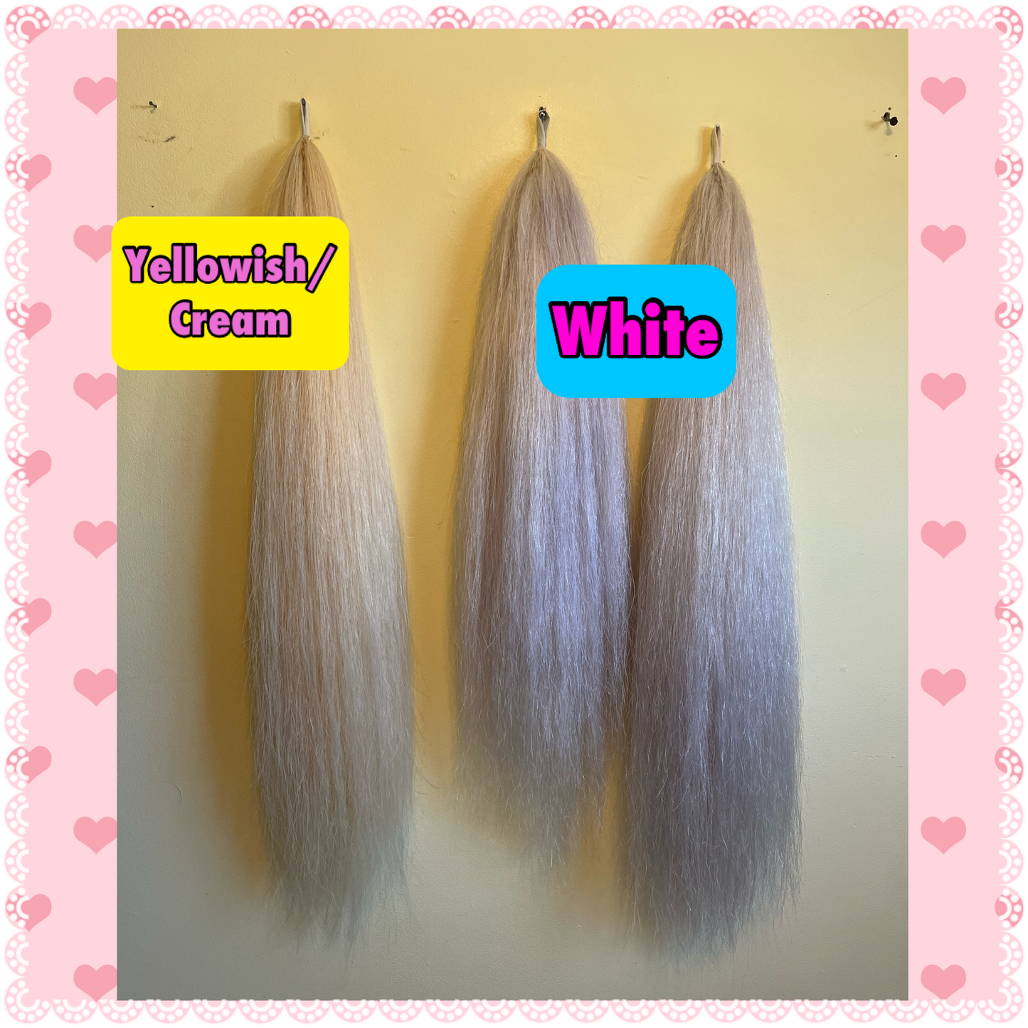 NATURAL LOOP FAKE TAILS. Real Horse Hair. Free Cover Bag, Pom Pom, Bridle Charm, Loop Charm. $99.99 - $550