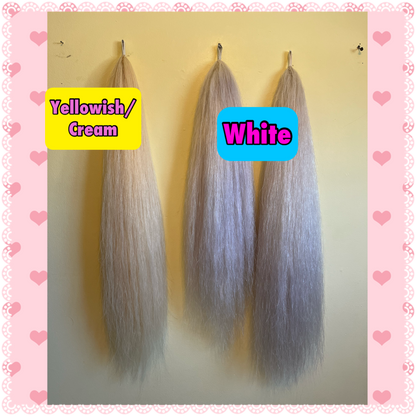 NATURAL LOOP FAKE TAILS. Real Horse Hair. Free Cover Bag, Pom Pom, Bridle Charm, Loop Charm. $99.99 - $550