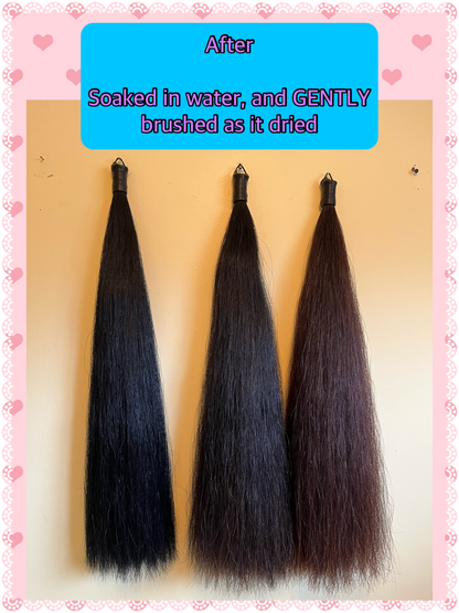 KNOB TOP Fake Tails 1/2 Pound. Real Horse Hair. Free Cover Bag, Pom Pom, Bridle Charm, Loop Charm. $99.99 - $125