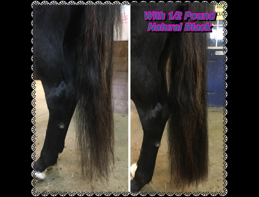 KNOB TOP Fake Tails 1/2 Pound. Real Horse Hair. Free Cover Bag, Pom Pom, Bridle Charm, Loop Charm. $99.99 - $125