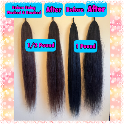 NATURAL LOOP FAKE TAILS. Real Horse Hair. Free Cover Bag, Pom Pom, Bridle Charm, Loop Charm. $99.99 - $550