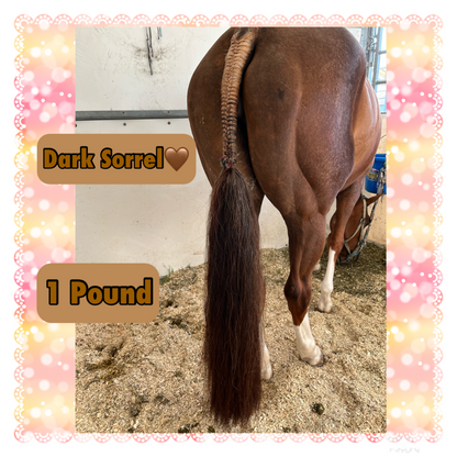 KNOB TOP Fake Tails 1 Pound. Real Horse Hair. Free Cover Bag, Pom Pom, Free Bridle Charm, Loop Charm. $180