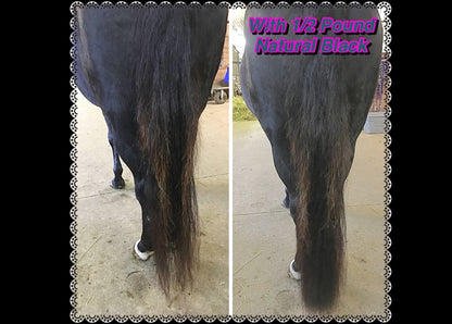 KNOB TOP Fake Tails 1/2 Pound. Real Horse Hair. Free Cover Bag, Pom Pom, Bridle Charm, Loop Charm. $99.99 - $125