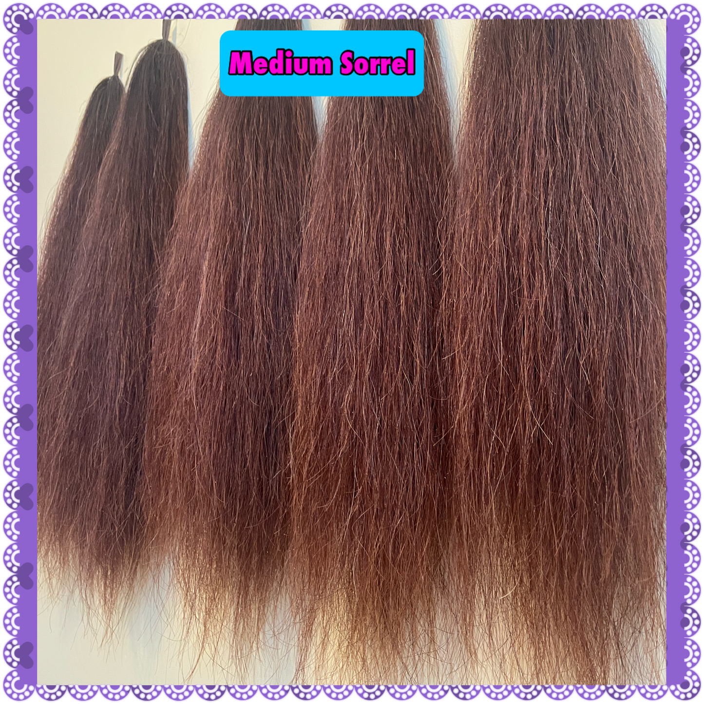 NATURAL LOOP FAKE TAILS. Real Horse Hair. Free Cover Bag, Pom Pom, Bridle Charm, Loop Charm. $99.99 - $550