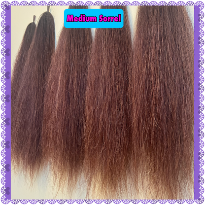 NATURAL LOOP FAKE TAILS. Real Horse Hair. Free Cover Bag, Pom Pom, Bridle Charm, Loop Charm. $99.99 - $550
