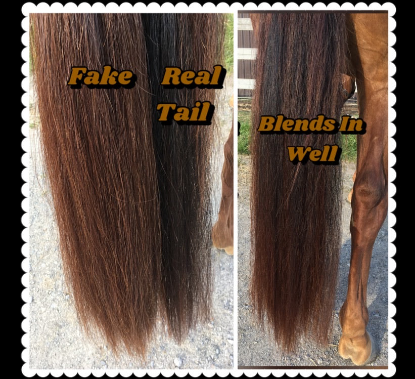 NATURAL LOOP FAKE TAILS. Real Horse Hair. Free Cover Bag, Pom Pom, Bridle Charm, Loop Charm. $99.99 - $550