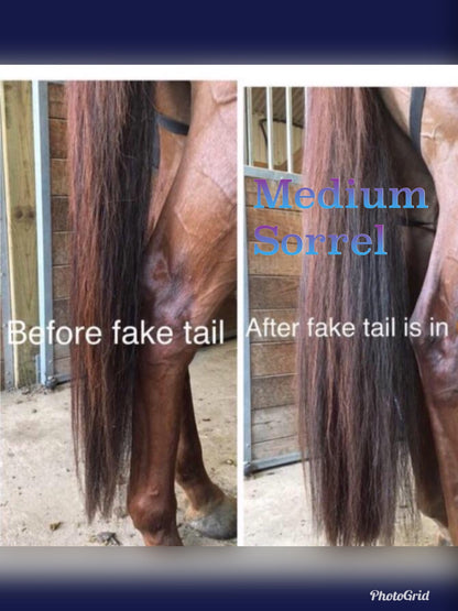KNOB TOP Fake Tails 1 Pound. Real Horse Hair. Free Cover Bag, Pom Pom, Free Bridle Charm, Loop Charm. $180
